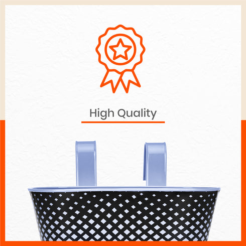 DIA Hanging Metal Pot Holders / Planters for Home / Balcony / Garden | Baby Blue